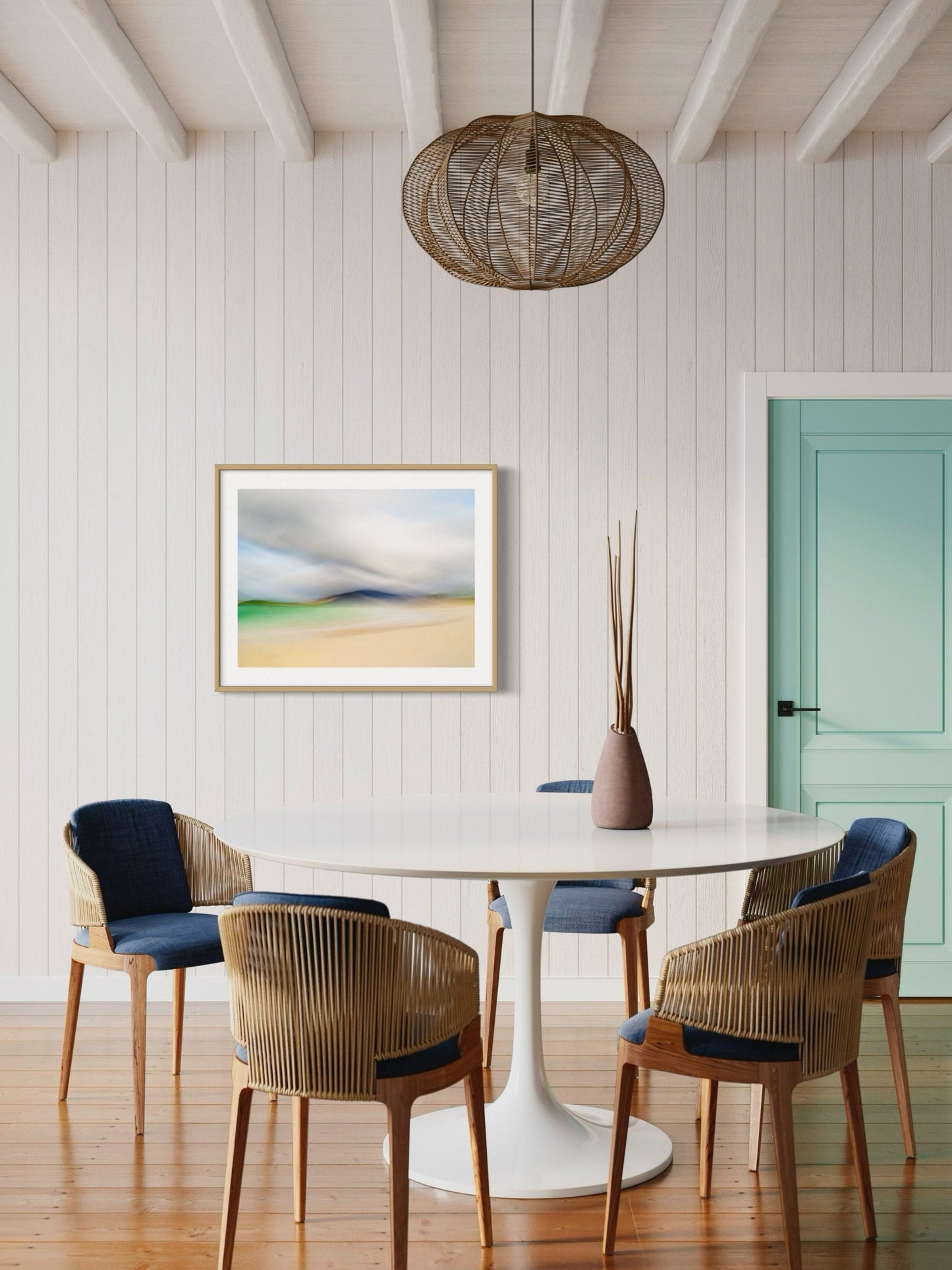 serene dining inspiration wall art