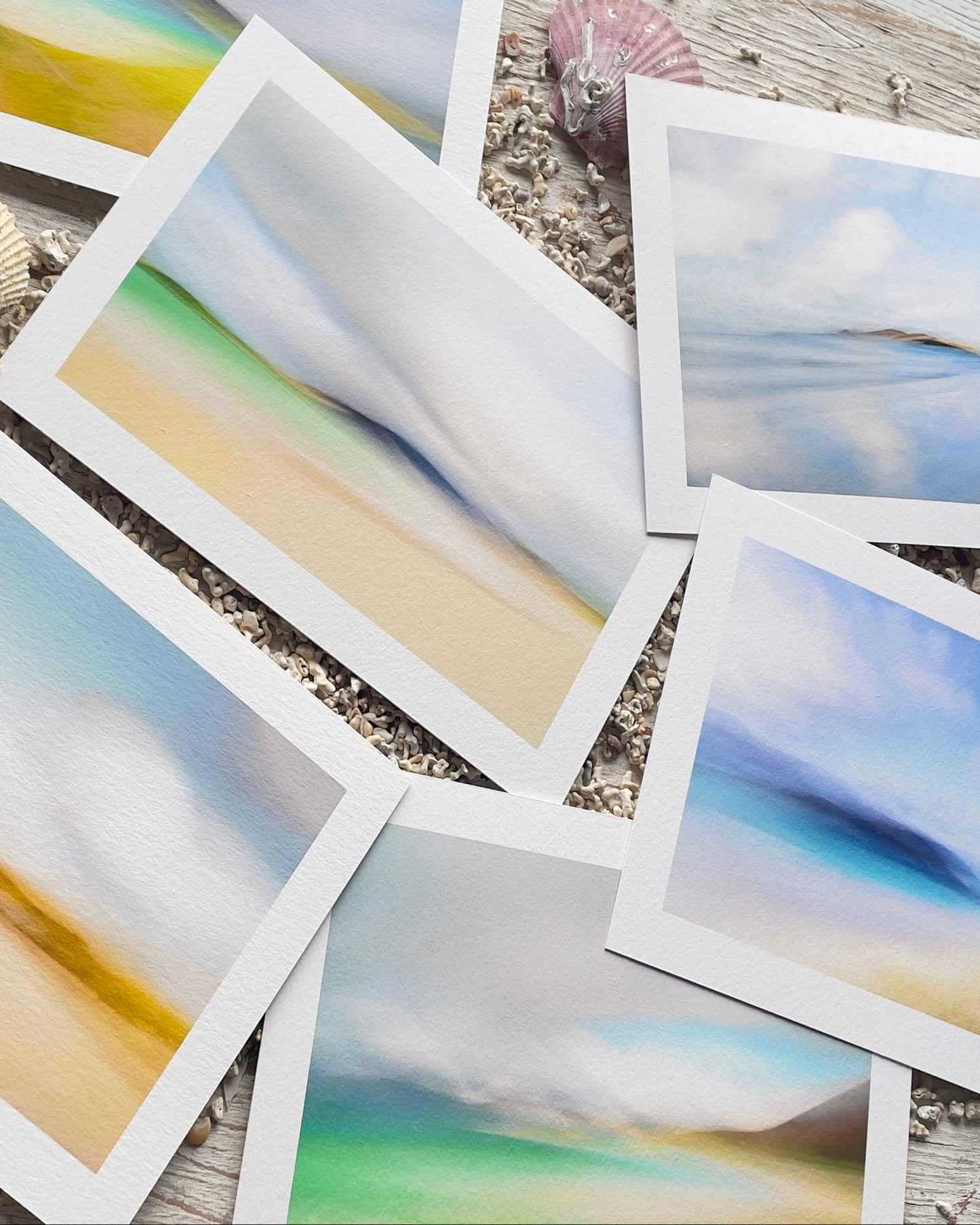 set of coastal themed mini coastal prints