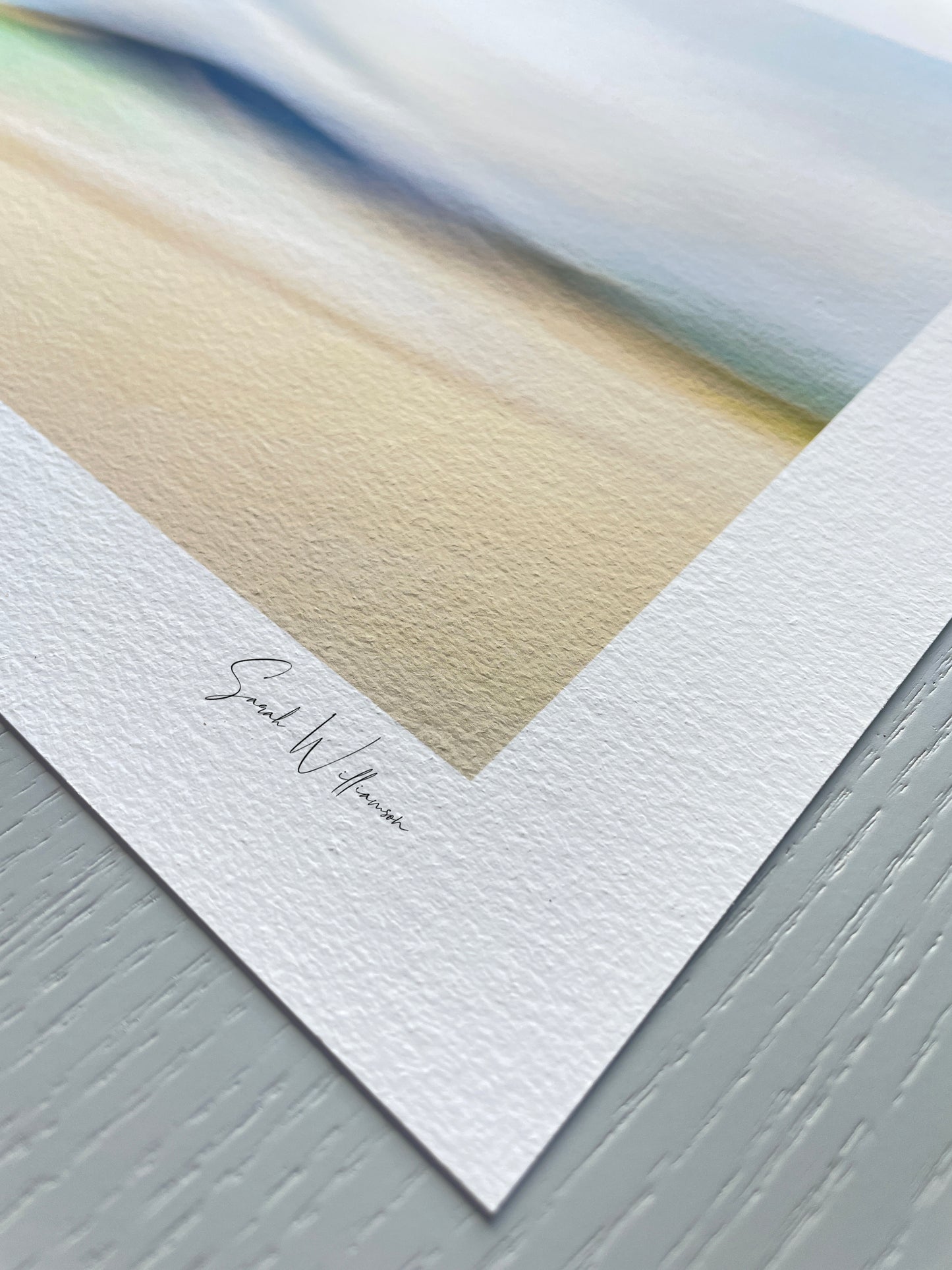 watercolour paper detail of hebrides art print
