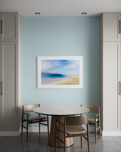 seascape art for modern dining room