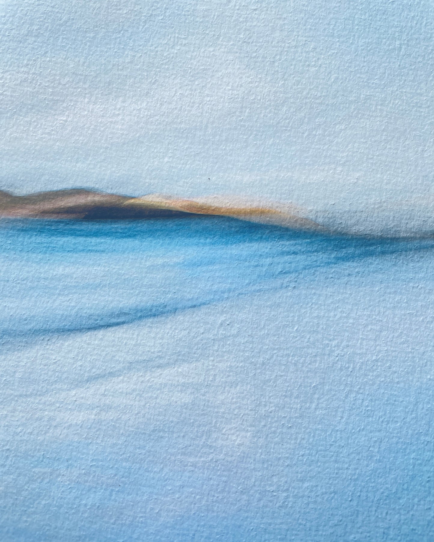 painterly cloud and sea wall art for a contemporary home