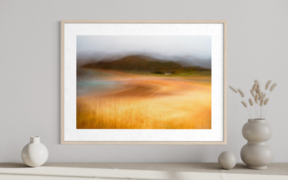Framed abstract seascape art for living rooms