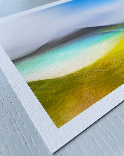 close up detail of giclee art print