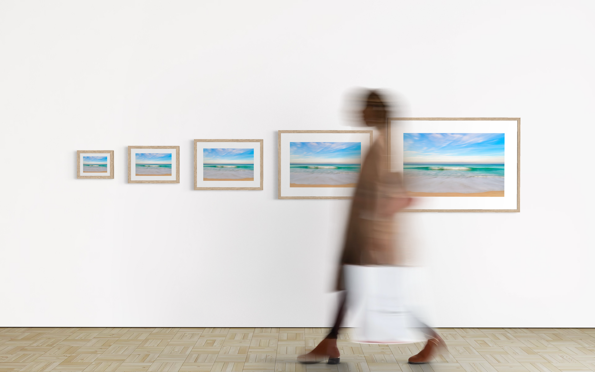 abstract ocean luxury coastal art