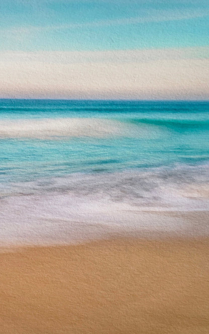 blue abstract art ocean cornwall artwork
