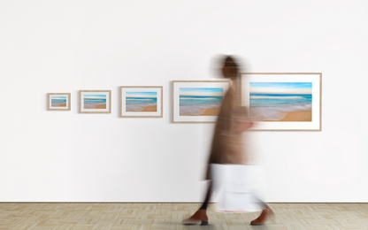 contemporary coastal interiors blue abstract art