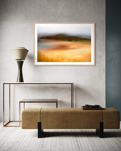 abstract seascape art inspired by the coast